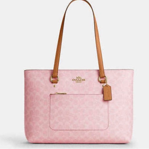 Coach Handbags - Coach 🆕 Station Tote Bag In Signature Canvas tickled pink like a bubble gum pink
